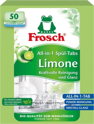 Frosch Alles in 1 Limonen Tabletki do Zmywarki 50 szt.