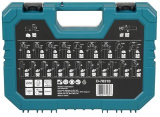 MAKITA ZESTAW FREZÓW 22szt. 6mm UNIWERSALNE