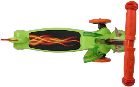 HULAJNOGA TRÓJKOŁOWA DLA DZIECI GLOBIX 3D DRAGON SCOOTER ACTSCOT-471CV BALANSOWA