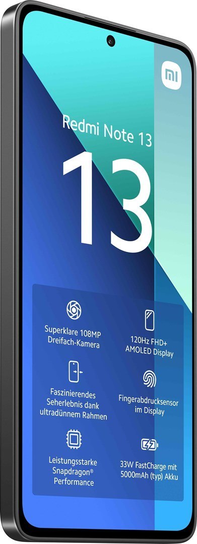 Smartfon Xiaomi Redmi Note 13 8/256GB Czarny (WYPRZEDAŻ)