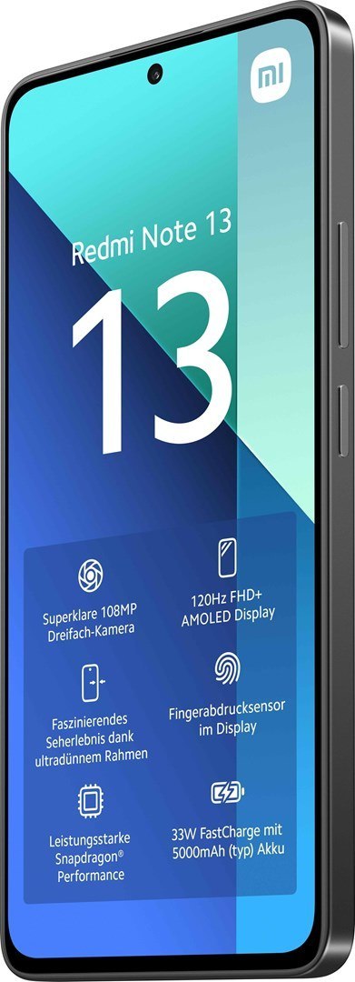 Smartfon Xiaomi Redmi Note 13 8/256GB Czarny (WYPRZEDAŻ)