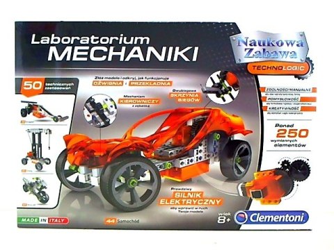 CLEMENTONI NAUKOWA ZABAWA 60595 MECHANICS SAMOCHÓD I KONSTRUKCJE MECHANICZNE