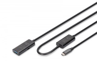 Kabel przedłużający aktywny USB-C - USB-A, USB 3.2 5Gbps, 10m