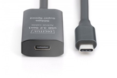 Kabel przedłużający aktywny USB-C - USB-C, USB 3.2 Gen1, 5Gbps, 10m