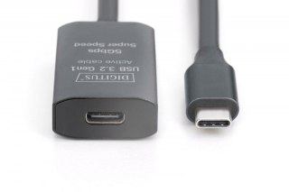 Kabel przedłużający aktywny USB-C - USB-C, USB 3.2 Gen1, 5Gbps, 5m