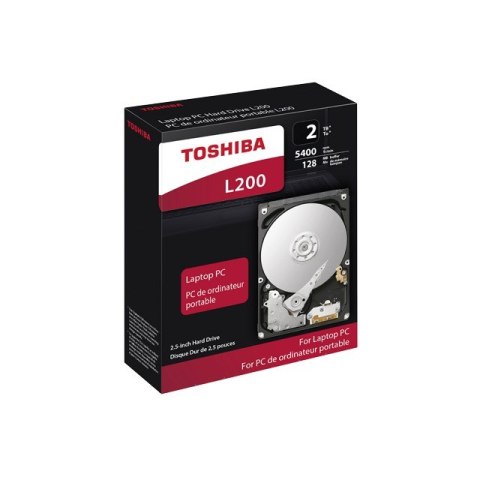 Toshiba L200 dysk twardy 2 TB 5400 RPM 128 MB 2.5" Serial ATA III