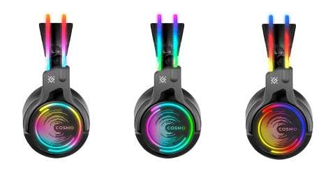 DEFENDER SŁUCHAWKI NAUSZNE Z MIKROFONEM COSMO PRO 7.1 PODŚWIETLENIE RGB 64536