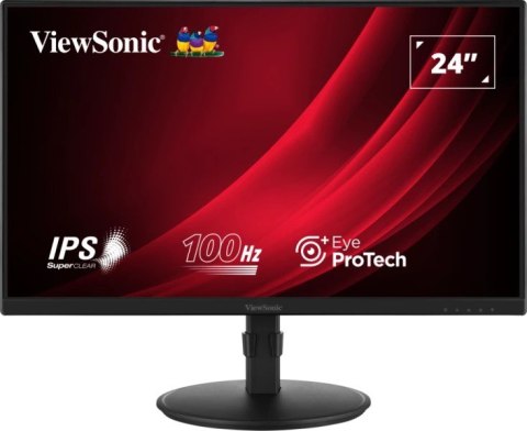 Viewsonic VA VA2408-HDJ monitor komputerowy 61 cm (24") 1920 x 1080 px Full HD LED Czarny