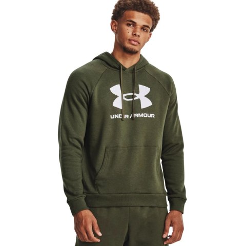 Bluza męska Under Armour Rival Fleece Logo HD oliwkowa 1379758 390 M