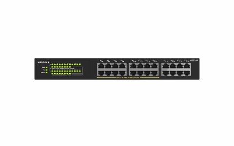 NETGEAR GS324P Nie zarządzany Gigabit Ethernet (10/100/1000) Obsługa PoE 1U Czarny