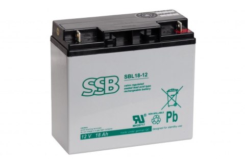 SSB BATTERY AKUMULATOR AGM 18AH 12V ŻYWOTNOŚĆ 10-12LAT