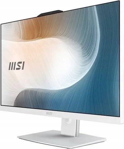 MSI AIO Modern AM242P 12M-1249XEU i3-1215U 27" IPS LED FHD Non-Touch Anti-Glare 8GB SSD512GB M.2 AX211 WiFi 6E NoOS WHITE