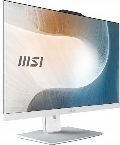 MSI AIO Modern AM242P 12M-1249XEU i3-1215U 27" IPS LED FHD Non-Touch Anti-Glare 8GB SSD512GB M.2 AX211 WiFi 6E NoOS WHITE