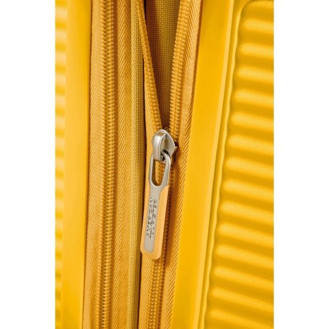 Kabinowa walizka American Tourister Soundbox EXP - golden yellow