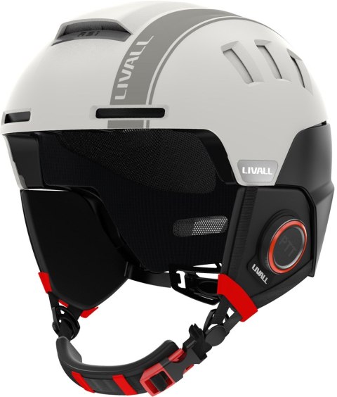 Kask narciarski Bluetooth 57-61cm Intercom/SOS biał