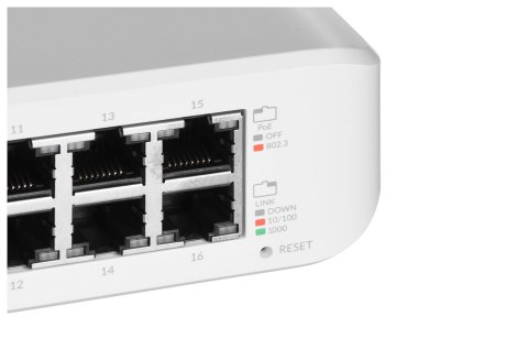 Switch Ubiquiti Lite 16 PoE 16p PoE ( PoE+: 8;) 45W Managed Gigabit