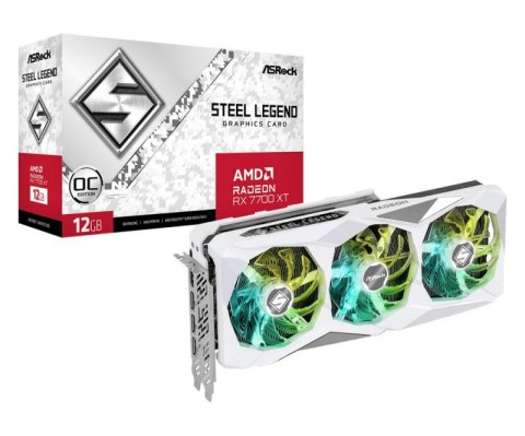 Karta graficzna ASROCK Radeon RX 7700 XT STEEL LEGEND OC 12G GDDR6 (RX7700XT SL 12GO)