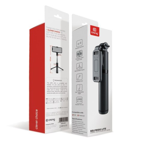 SelfieGo Kompaktowy selfie stick Bluetooth tripod (20-101cm)