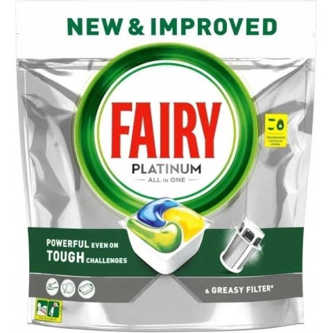 Kapsułki do zmywarki FAIRY PLATINUM ALL IN ONE LEMON (28szt)