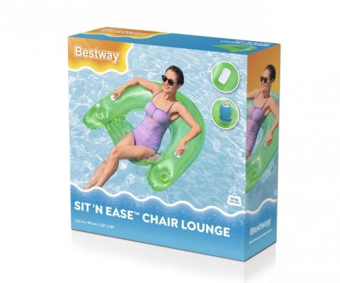 Bestway 43118 Fotel do pływania Sit&#039;n Ease z uchwytami Zielone 1.52m x 0.99m