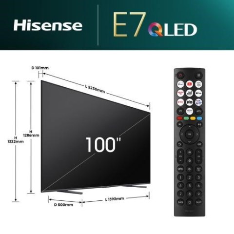 Telewizor 100" Hisense 100E7NQ