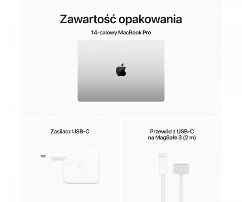 MacBook Pro 16,2 cali: M3 Pro 12/18, 18GB, 512GB - Srebrny