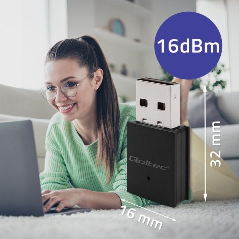 Bezprzewodowy mini adapter Wi-Fi | BT 4.0 USB | standard N