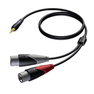 Kabel 3,5mm Jack Męski Stereo - 2x XLR Męski 3 M - CLA712/3