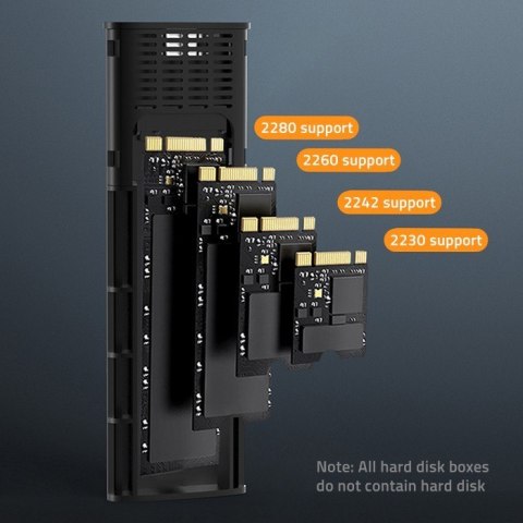 Obudowa | kieszeń NV2271 na dysk M.2 SSD | SATA | NVMe | USB-C | 2TB