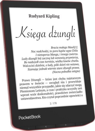 Czytnik e-Book POCKETBOOK PB634-3-WW (Czerwono-czarny)