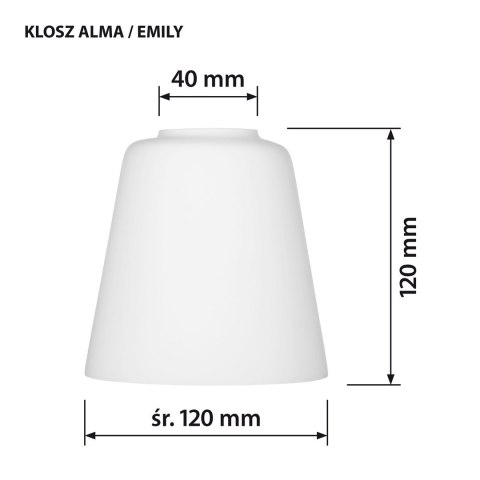 Klosz do lampy ALMA