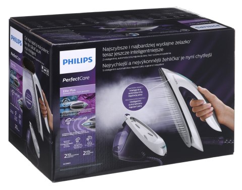 Żelazko z generatorem pary Philips GC9660/30 (2700W; kolor fioletowy)