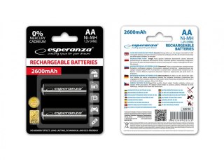 Akumulatory NI-MH AA 2600mAh czarne