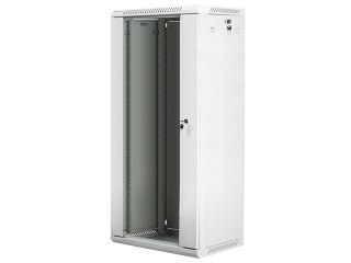 Szafa instalacyjna wisząca 19&#039;&#039; 27U 600X450mm szara (drzwi szklane)