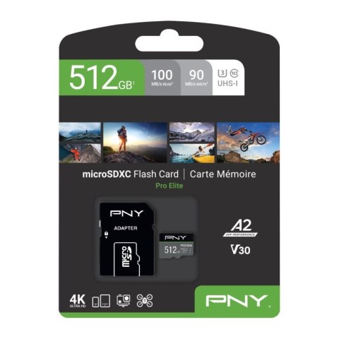 Karta pamięci MicroSDXC Elite 512GB P-SDUX512U3100PRO-GE