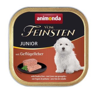 ANIMONDA Vom Feinsten Junior wątróbka drobiowa - mokra karma dla psa - 150 g