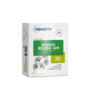 Novativ Ginkgo Biloba 120 Complex 60 kapsułek