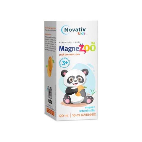 Novativ Kids Magnezoo płyn pomarańczowy 120ml