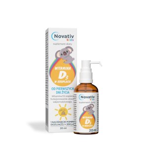 Novativ Kids Witamina D3 w kroplach 20ml