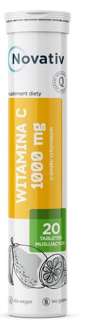 Novativ Witamina C 1000 mg., 20tabl.