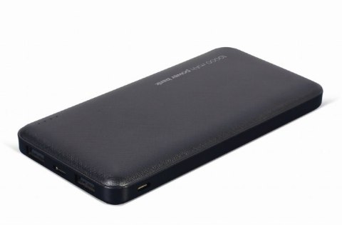 GEMBIRD POWERBANK 10000 MAH 2X USB, CZARNY