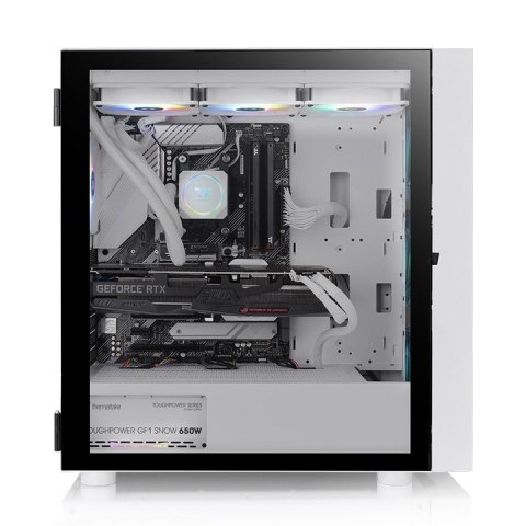 Obudowa - H570 Tempered Glass 3x12cm ARGB Snow