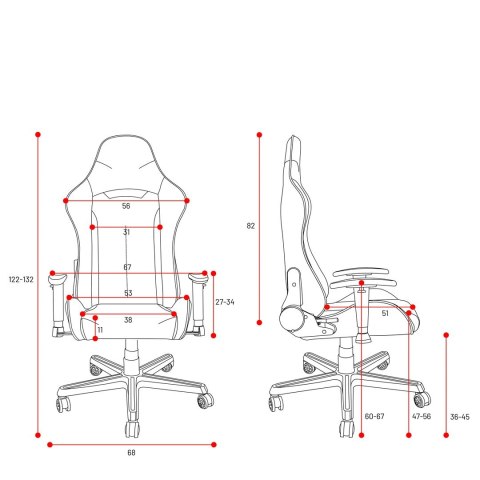 Fotel gamingowy DIABLO X-ST4RTER fotel granatowy