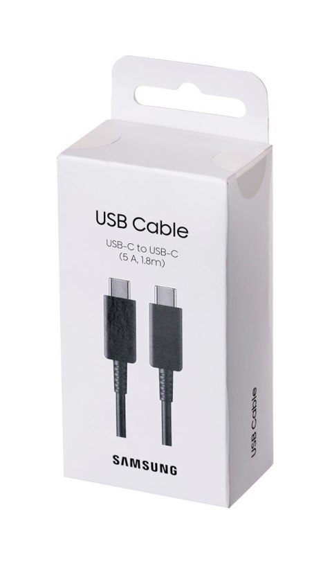 Kabel Samsung EP-DX510JB USB-C/USB-C 1,8m 5A, czarny