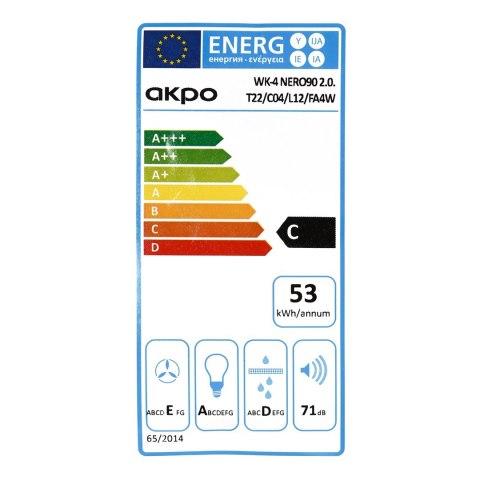 Okap AKPO WK-4 NERO LINE 2.0 60 BIAŁY T300 Liniowy LED/Siłownik