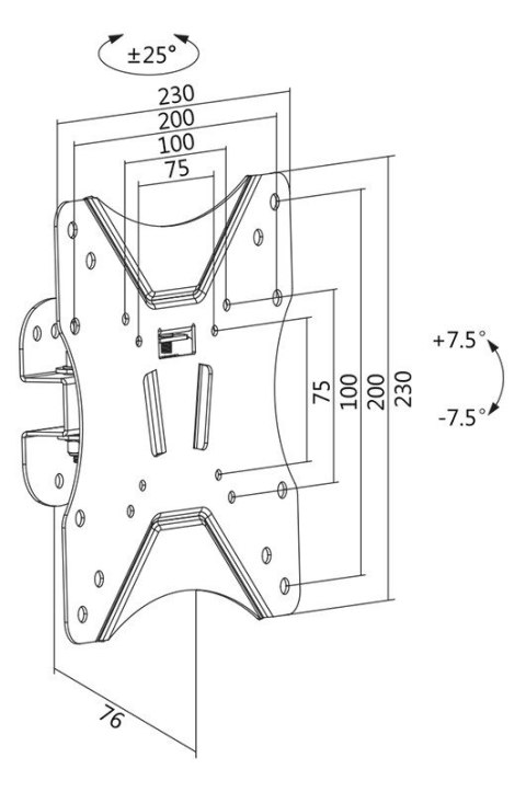 Uchwyt do TV LOGILINK BP0006 (nośność 25kg 23 - 42 cale)