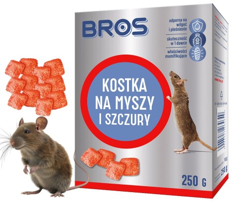 BROS - kostka na myszy i szczury 250g