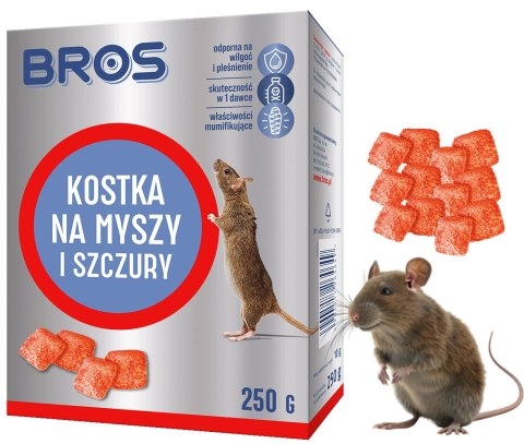 BROS - kostka na myszy i szczury 250g