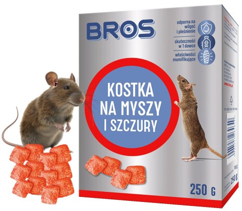 BROS - kostka na myszy i szczury 250g