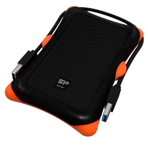 Dysk zewnętrzny HDD Silicon Power Armor A30 (1TB; 2.5"; USB 3.2; 5400 obr/min; Orange-Black; SP010TBPHDA30S3K)